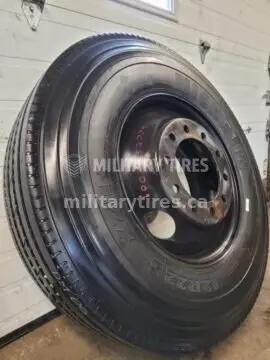 12R22.5 Michelin XZE on Wheel | Military Tires