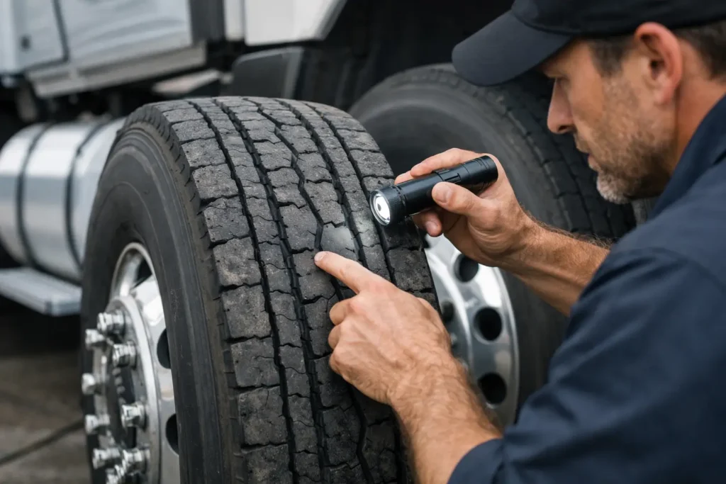How to Inspect Used Truck Tires Right