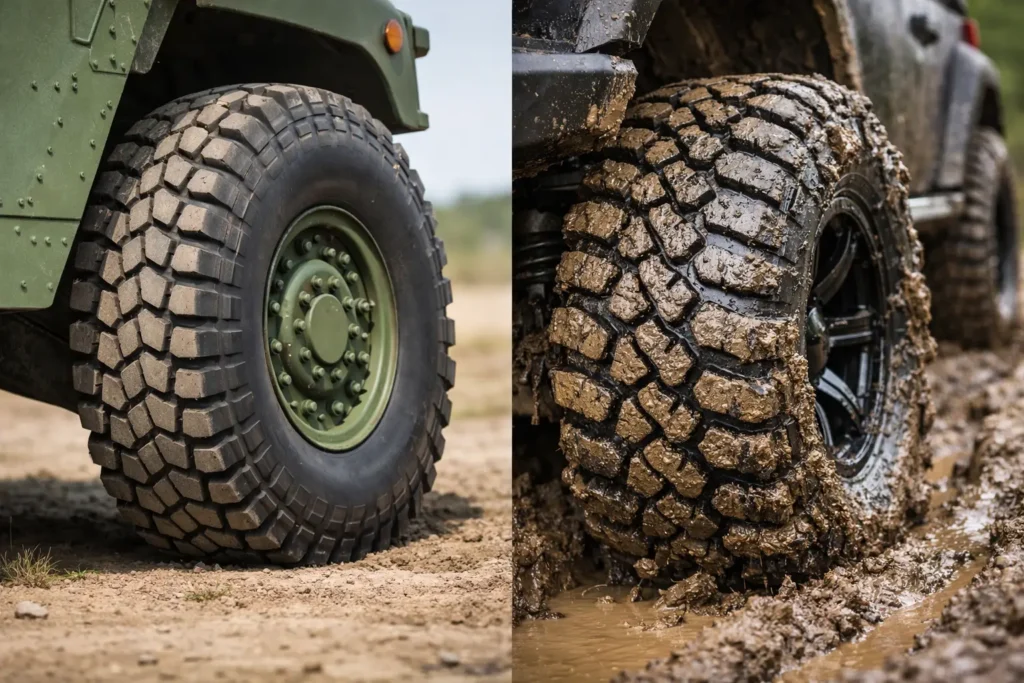 Military Tires vs Mud Tires: What Fits Best?