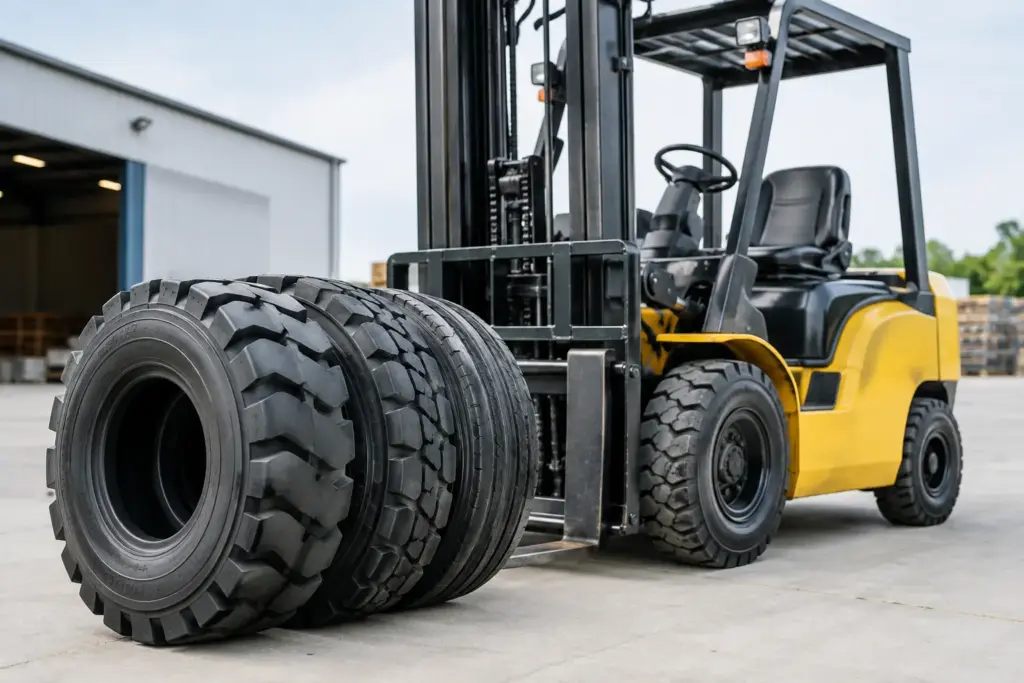 Industrial Forklift Tire Guide for Working Fleets